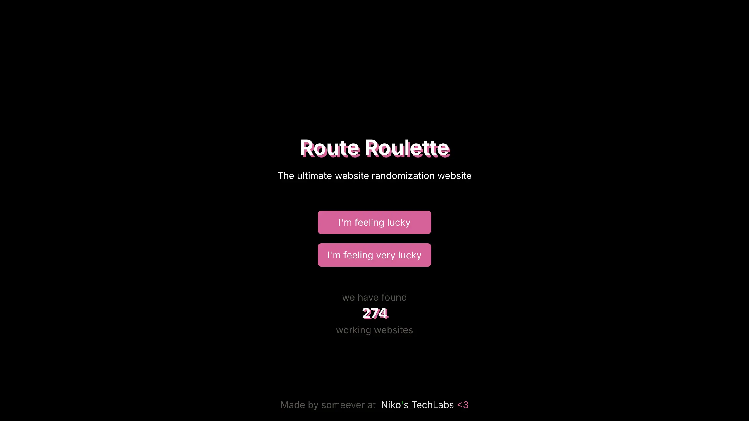 Screenshot of Route Roulette